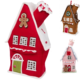 Kerst huis LED inklapbaar 60 cm 3 assorti