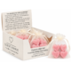 Amberblokje Hart intense secret 2,5 cm organza zakje met 4 stuks