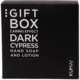 Kumai Dunkel Zypresse handseife und handlotion geschenkbox 2 x 200 ml