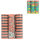 Serpentines bloemen/sterren en Halloween 4 meter 2 assorti set van 3