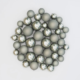 Kerstballen in koffer glas cottage green 44 stuks