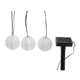 Lumineo Solar lichtslinger lampion wit 4,5 m